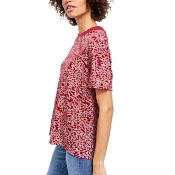Free People We The Free Red Teddy Top - Picture 2 of 4